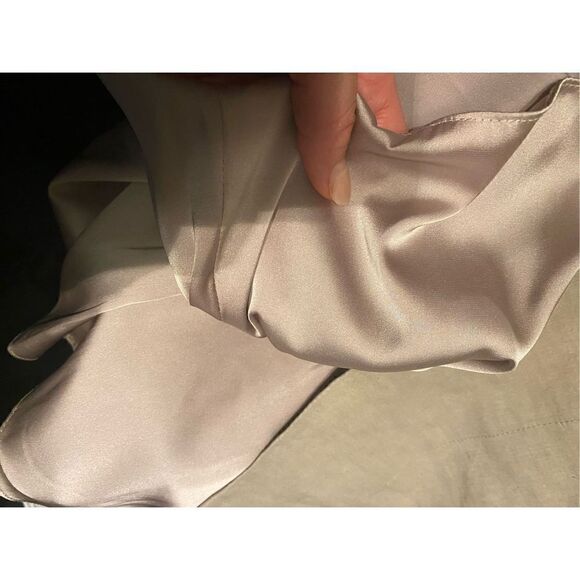 NWT Elle Tahari Taupe Linen Sleeveless Dress - Picture 7 of 11
